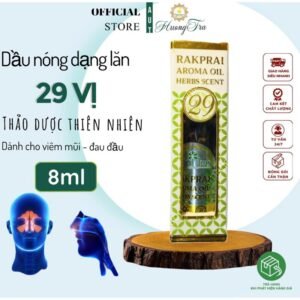 Dầu lăn 29 vị thảo dược Rakprai Aroma Oil Herbs Scent 8ml