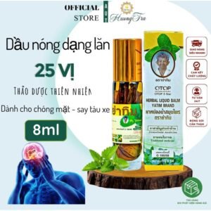Dầu lăn sâm 25 vị thảo dựơc OTOP Herbal Liquid Balm Yatim Brand 8ml