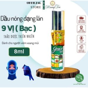 Dầu Lăn Sâm 9 Vị Thảo Dược Silver Grace Oil 8ml