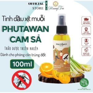 Tinh Dầu Xịt Muỗi Và Côn Trùng Hương Cam Sả Phutawan Citronella Fitz Fitz Thái Lan 100ml